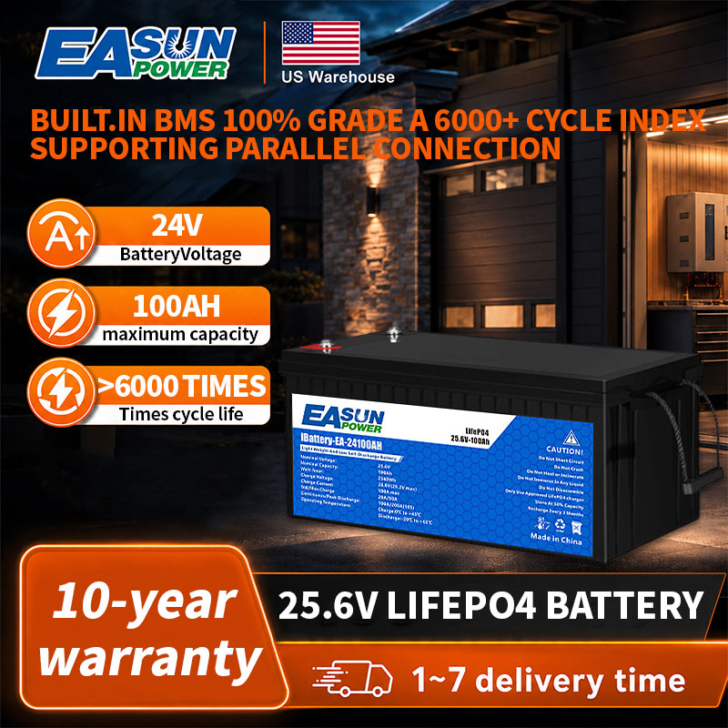 EASUN POWER 24V 리튬인산철 배터리 100A - Grid Tie Inverter Limiter 2000W 리뷰 및 가격